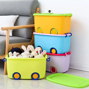 Aqua Multi-Purpose Plastic Extra Large Toy Box Storage Container Box