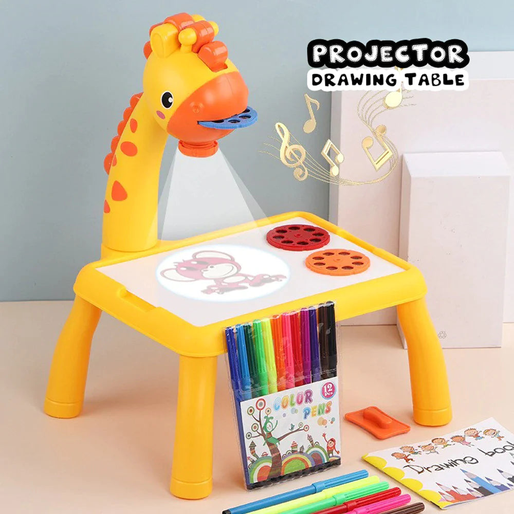 Drawing Projector Table Giraffe Style, Trace And Draw For Kids Preschool Learning And Education