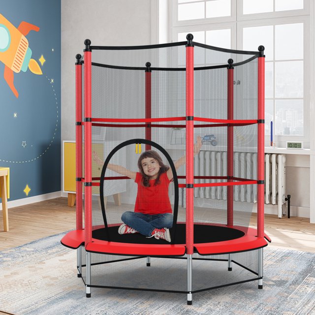 Best Mini Trampoline with Net Enclosure for Kids