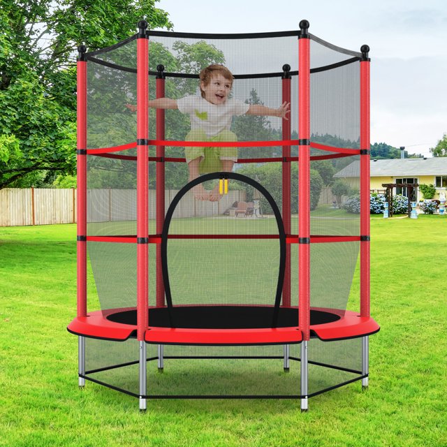 Best Mini Trampoline with Net Enclosure for Kids