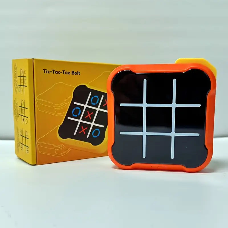 Yellow Rectangle Portable Tic-Tac-Toe Bolt Game (Pre-Order)