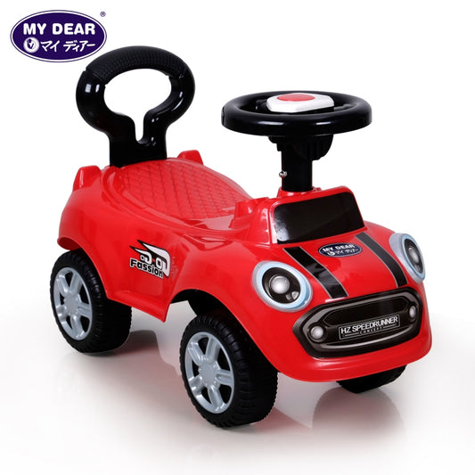 Mini Cooper Ride On Push Car with Horn and Music For Kid Toddlers