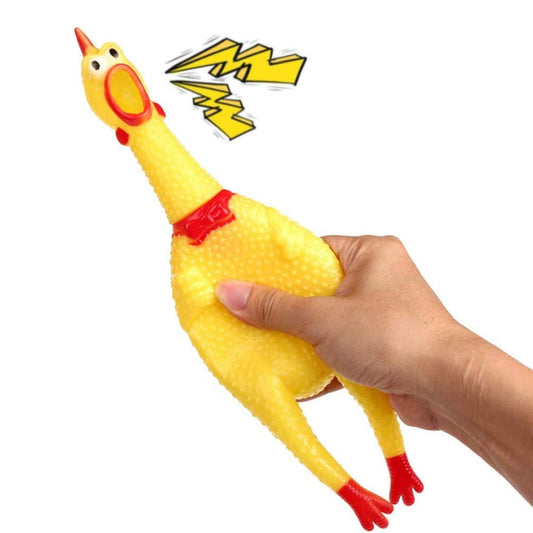 Squeaky Screaming Chicken Fun Pet