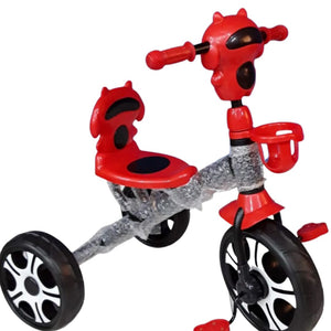 Black and Red Three Wheeler Kids Tricycle