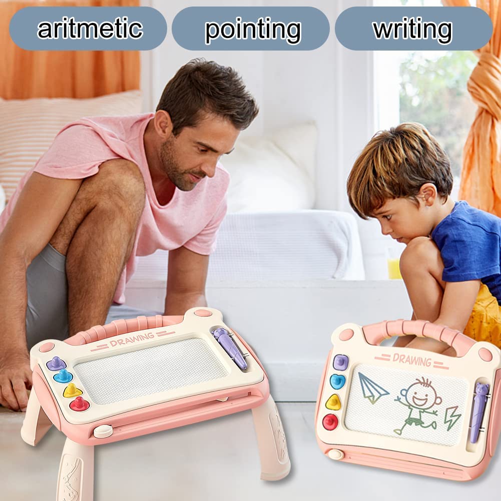 Kids Magnetic Drawing Board Large Doodle Sketch Pad Erasable Toddler Girls  Toy