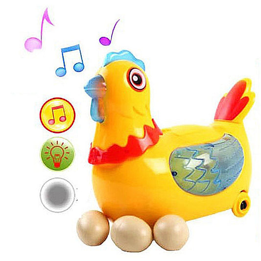 Yellow Hens lay eggs Electric Toy for Baby Kid