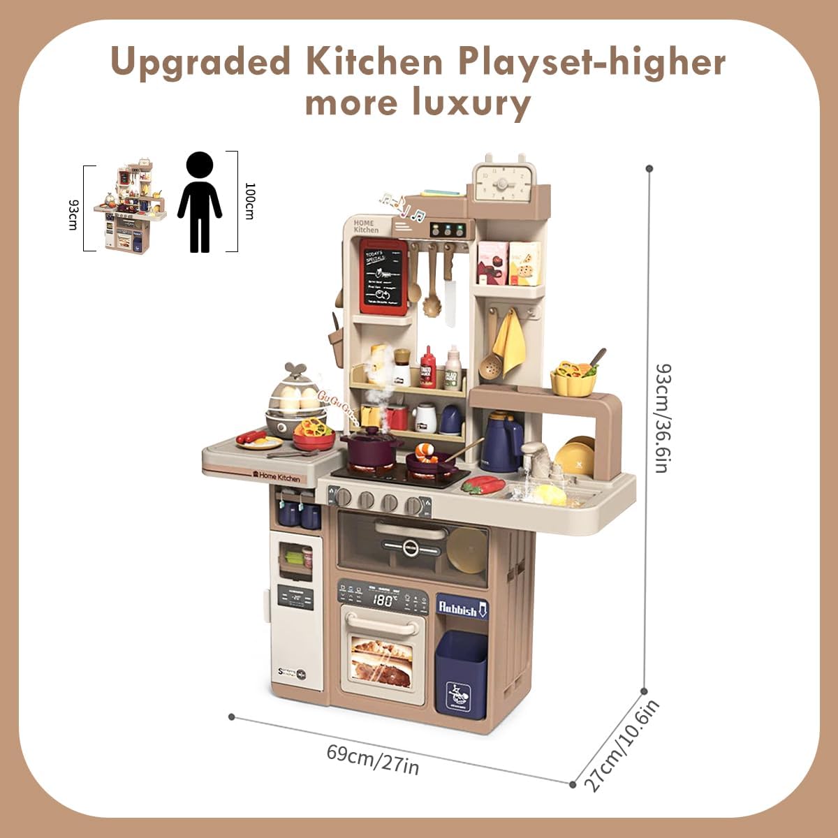 Kitchen Toy for Children, 74 Pieces Children's Game Kitchen Toy