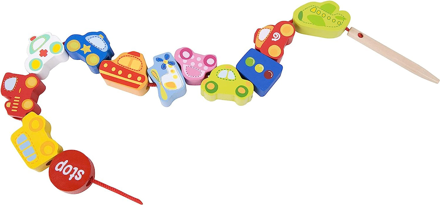 Classic World Traffic Beads Lacing Toy for Baby Toddler Early Learning Education