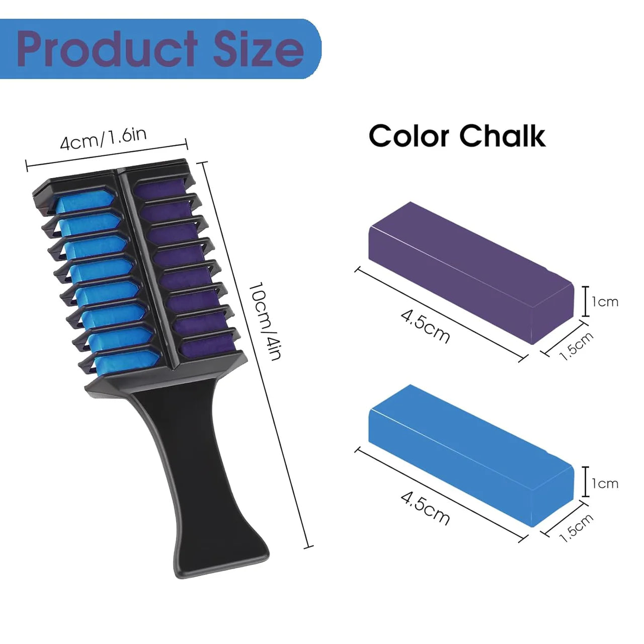 DIY Temporary Hair Chalk Comb