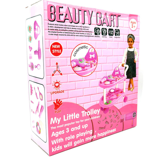 Pretend Play Makeup Trolley Set Toy