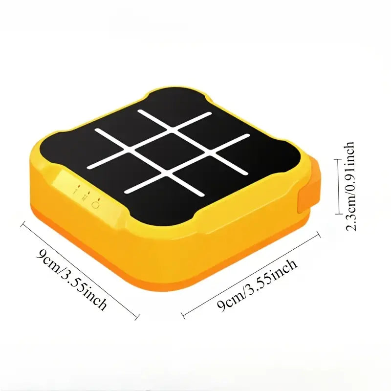 Yellow Rectangle Portable Tic-Tac-Toe Bolt Game (Pre-Order)