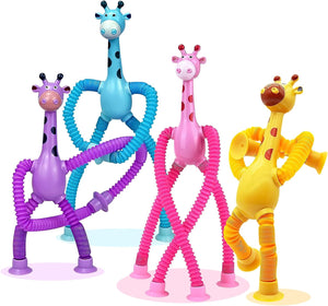 Giraffe Pop Stretch Tubes Fidget Fun Toy