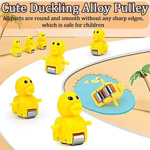 Duck Climbing Stairs Toy Rail Car USB Charging