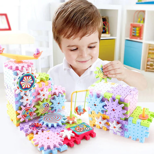 Electric Building Block Gear Toy (83pcs set)