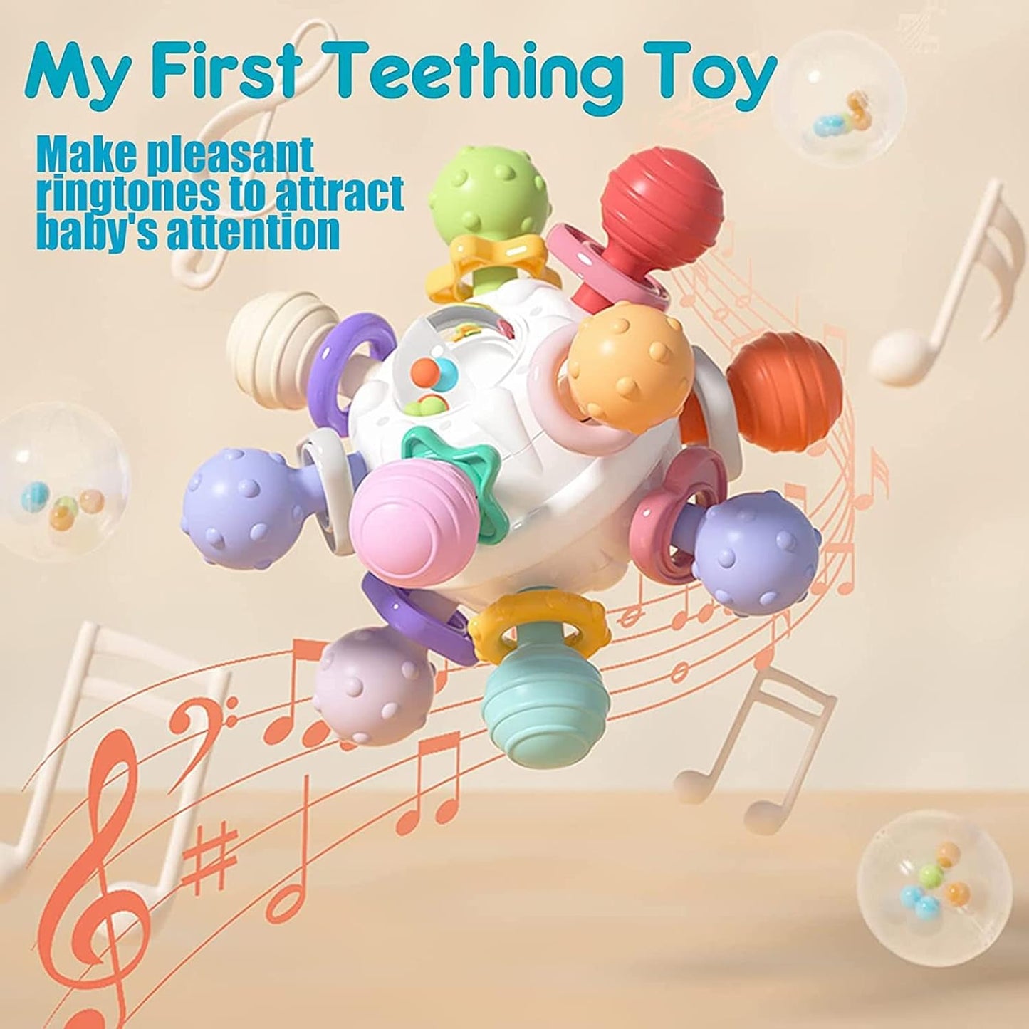 Baby Teething Toys for 0-6 Months