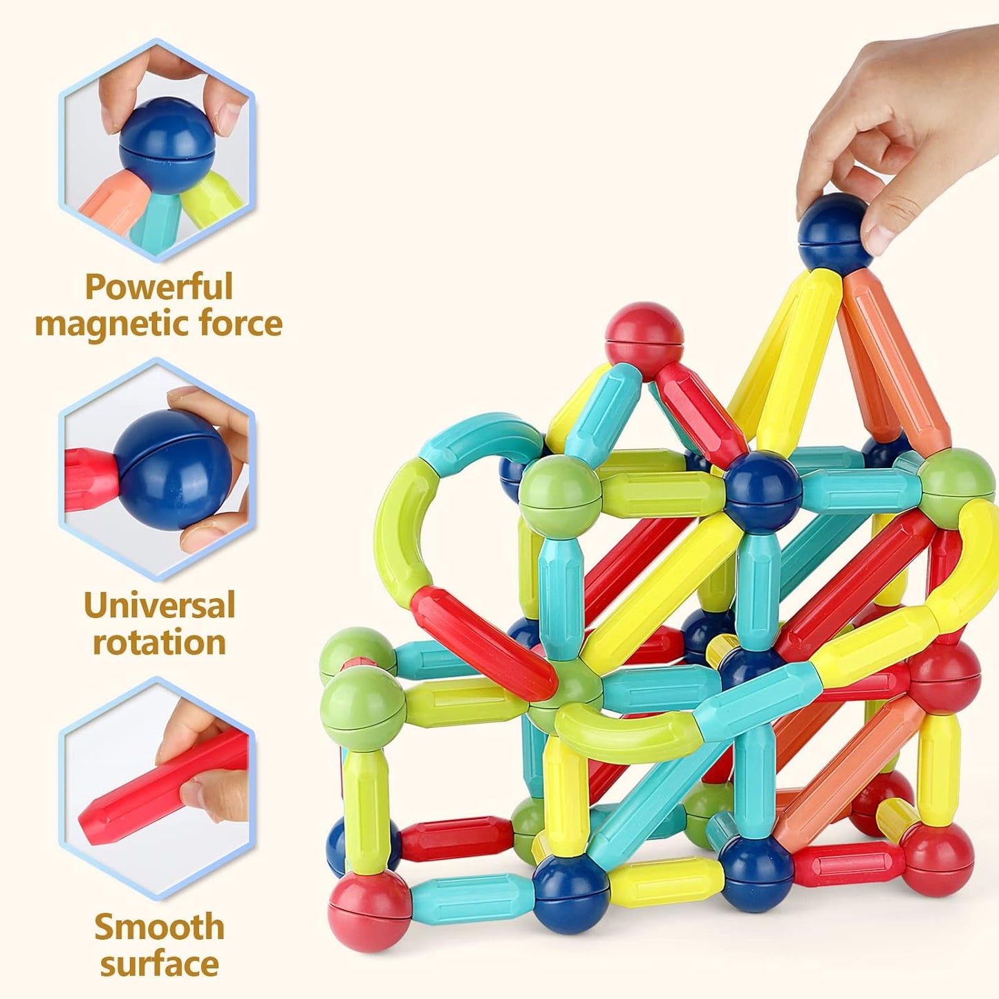 Magnetic Bar Blocks (48 Pieces)