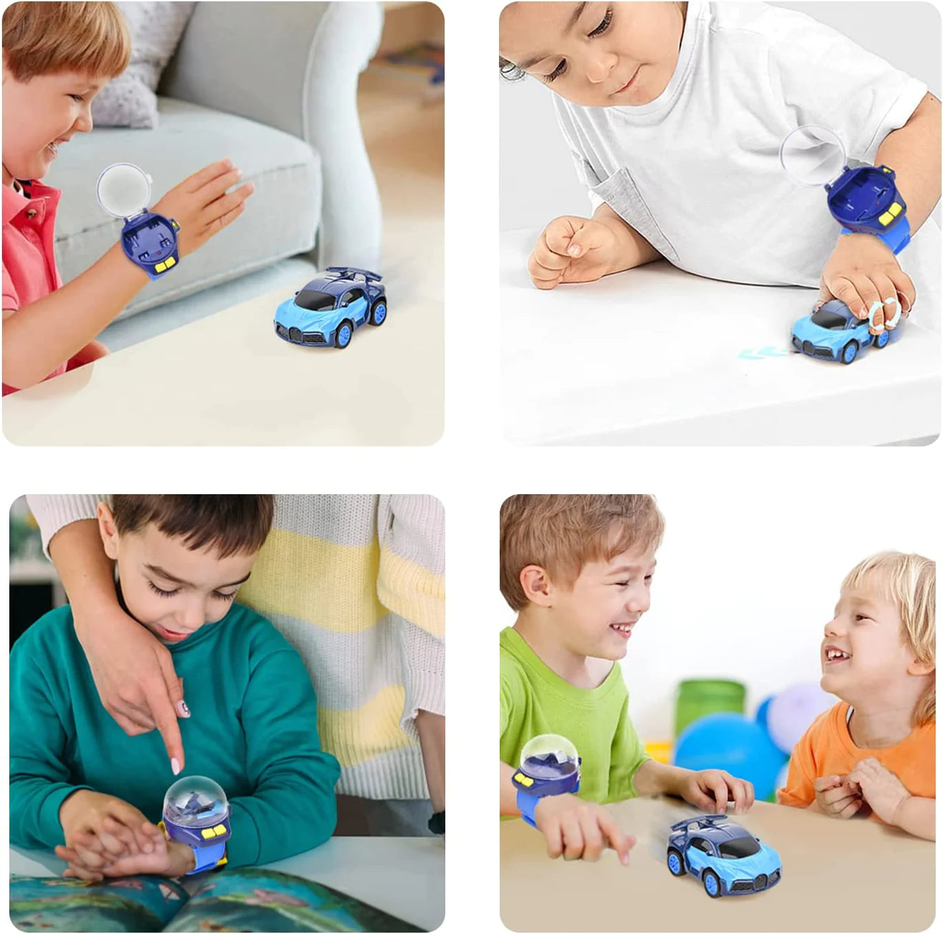 Watch Remote Control Car Toy Mini Watch Control Car Toys Cute Watch RC Car Toy With Light Attractive Gift For Boys And Girls