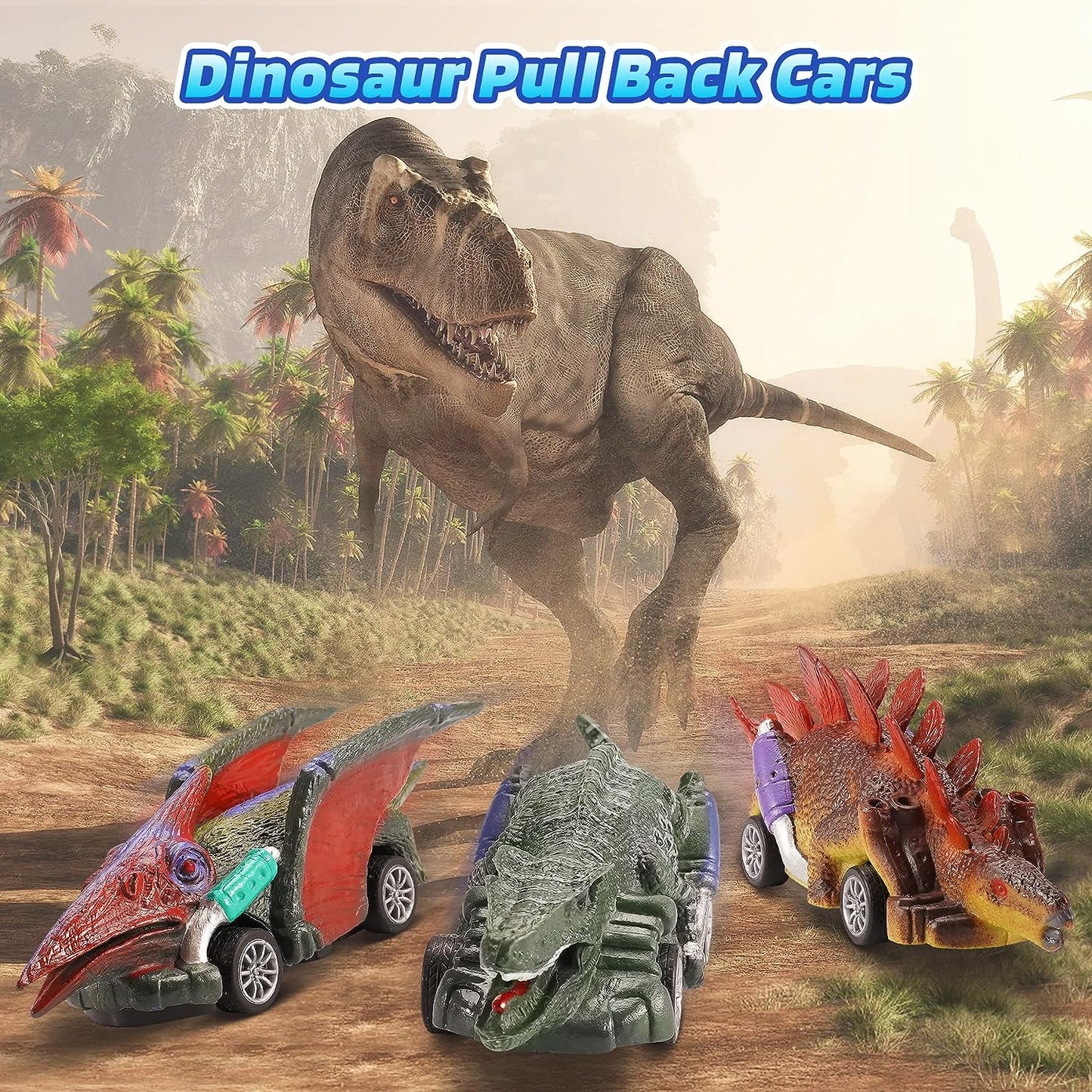 Motorcade Dinosaurs Special Team Toys for Boys and Girls, Pack of 6