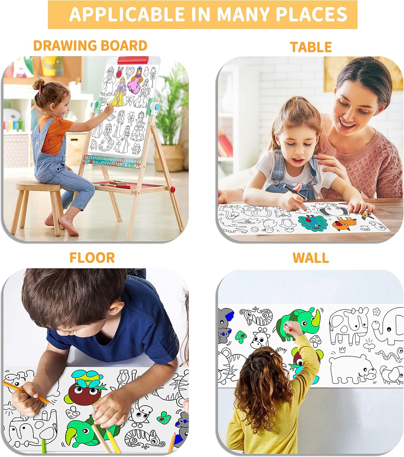 Children's Coloring Drawing Roll