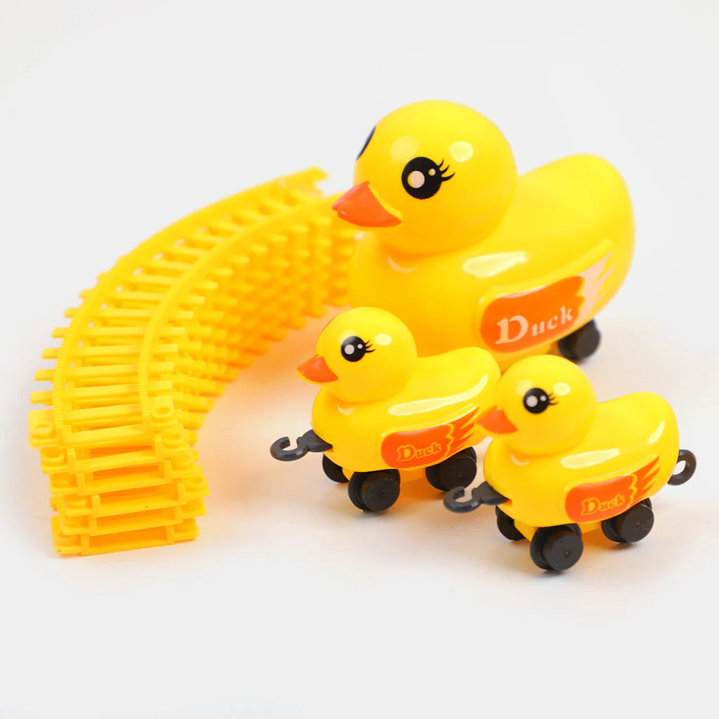 Yellow Duck Electric Rail Toy For Kids