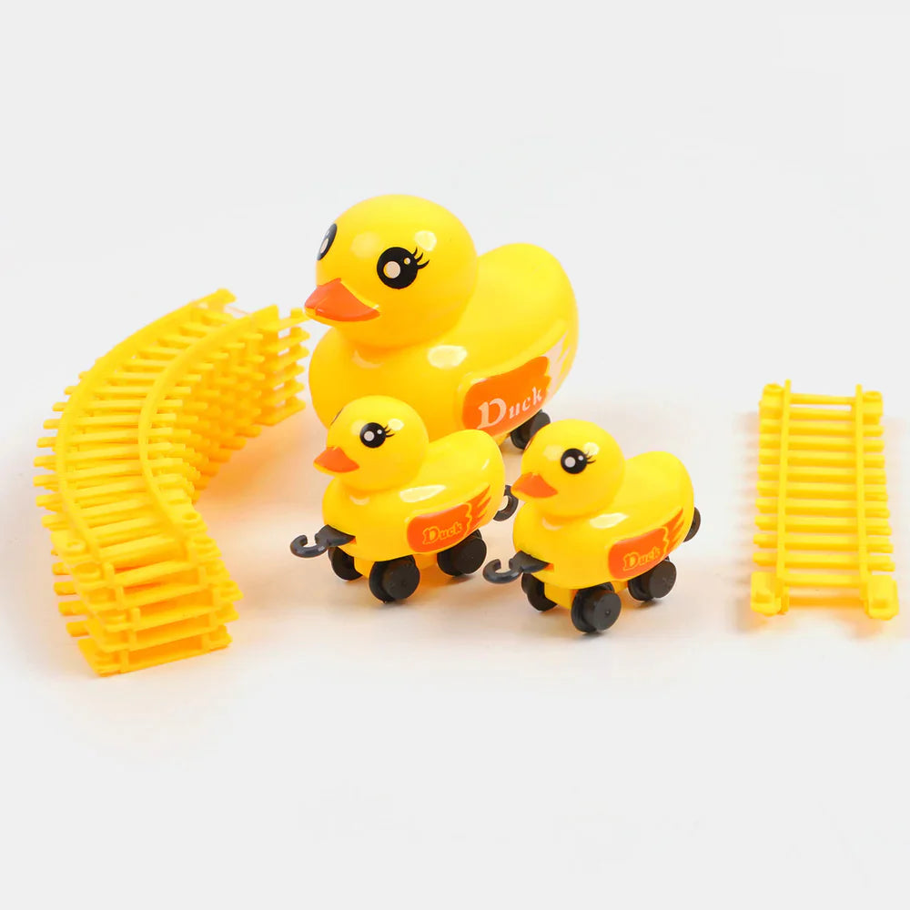 Yellow Duck Electric Rail Toy For Kids