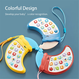 Children's Music Early Education Mobile Phone Educational Toy with Baby Teether