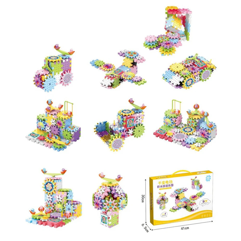 Electric Building Block Gear Toy (83pcs set)