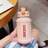 Stainless Steel Vacuum Thermos Large Capacity Water Bottle With Straw