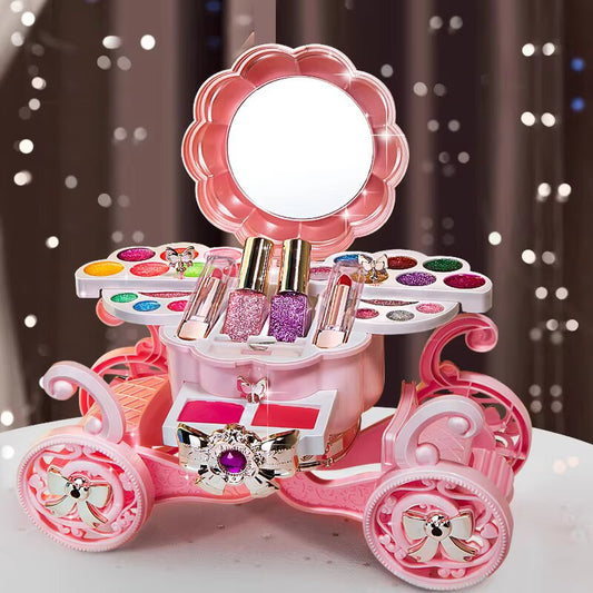 Creative Cart Makeup Set With Light & Music Toy For Girls