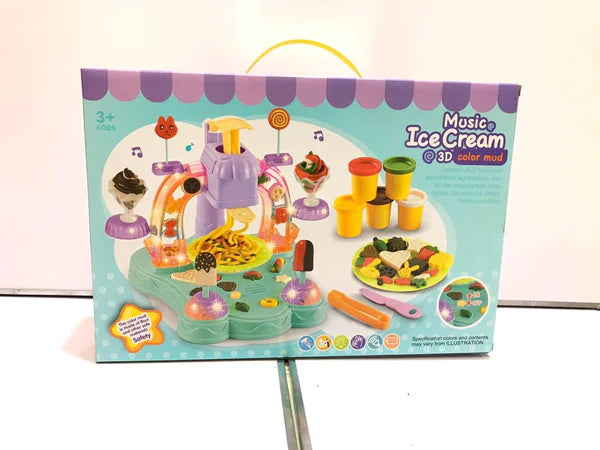 Ice-cream Clay with 3D Color Mud