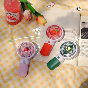 Mini Handheld Fan USB Rechargeable Ventilation Fan Mini Desktop Electric Fan Portable Mobile Phone Holder Pocket Fan for Sports