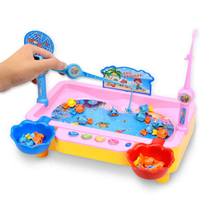 Magnetic Electric Fishing Game with Music Children Water Baby Toys Gift