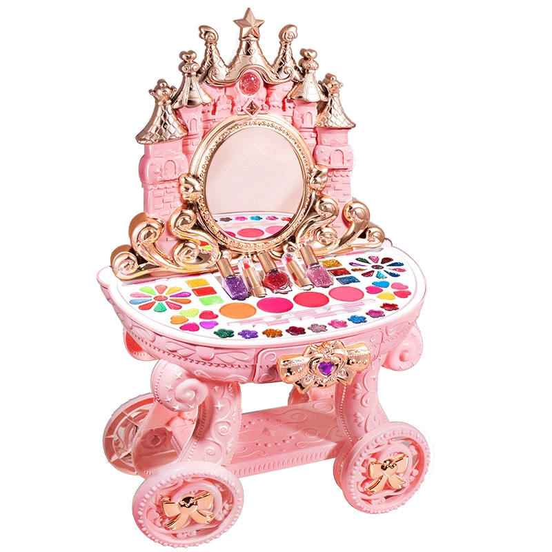 Creative Cart Makeup Set With Light & Music Toy For Girls