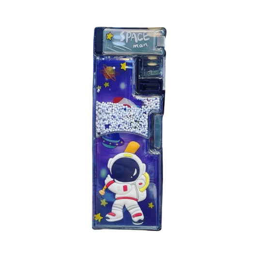 Spaceman Playful Designed Pencil Box With Sharpener