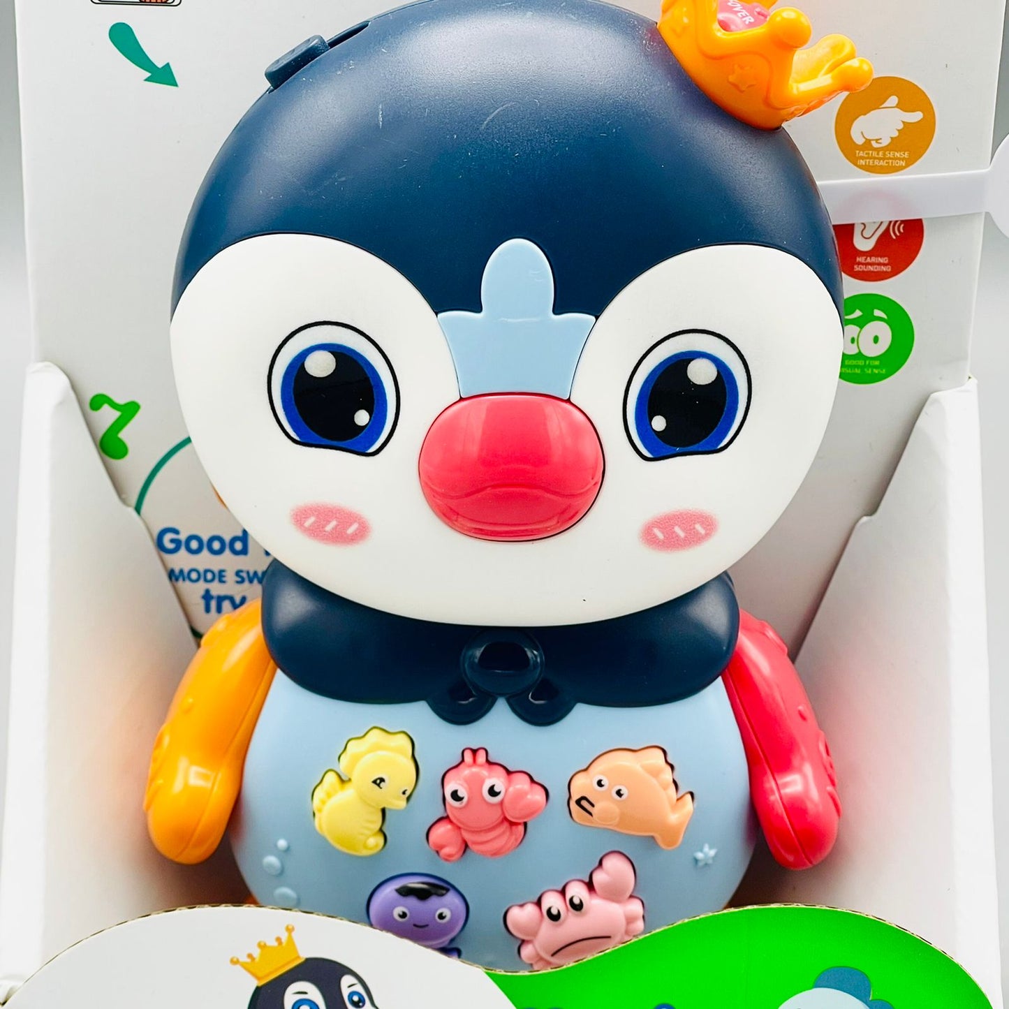 Baby Electric Penguin Piano Kid Instrument Music Early Education Animal Plastic Toy With Light And Music