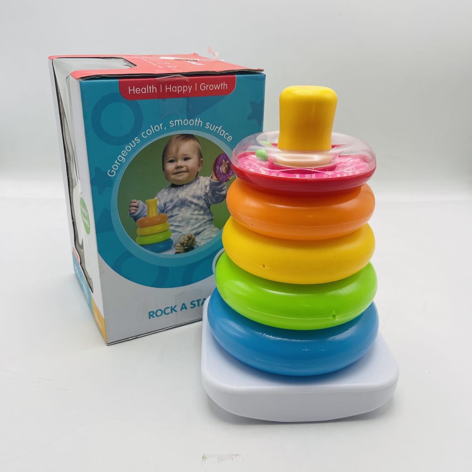 Rainbow Stacking Ring Toy for Babies Early Learning And Education – Toyster