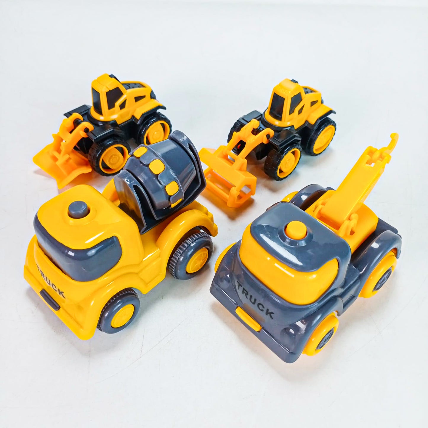 Pull Back Transporter Truck Engineering Construction Vehicles Toys for Kids