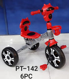 Black and Red Three Wheeler Kids Tricycle