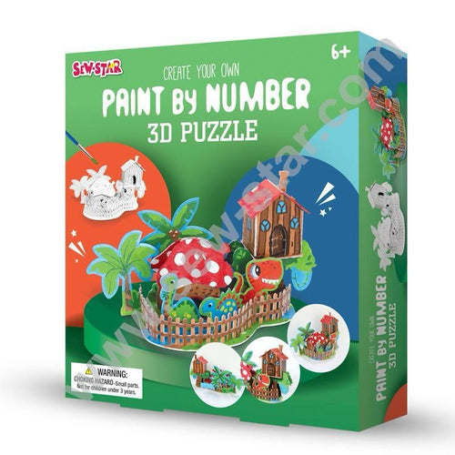 DIY Paint By Number 3D Puzzle