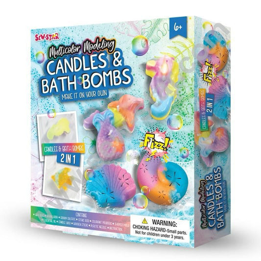 Multicolor Modeling Candles & Bath Bombs