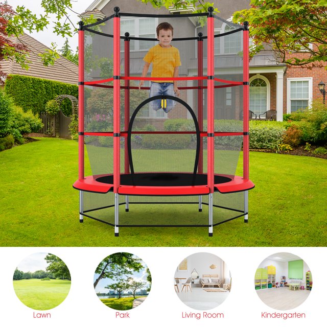 Best Mini Trampoline with Net Enclosure for Kids