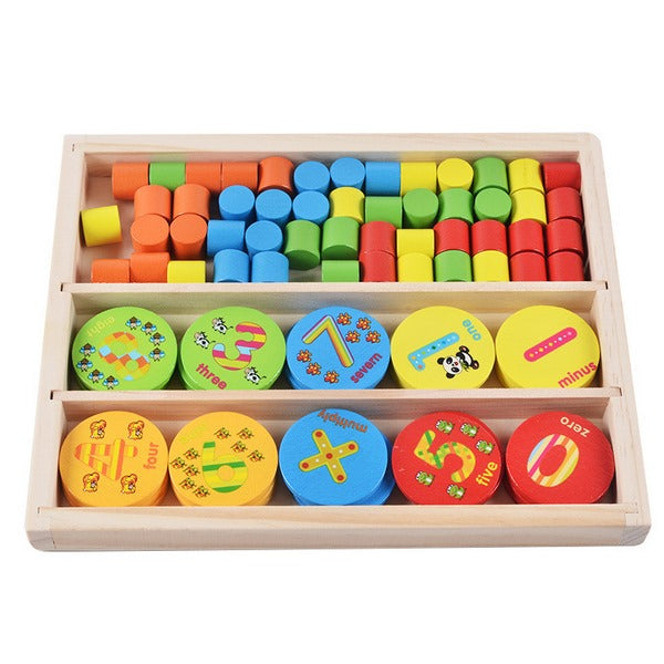 Wooden Puzzle Multifunctional Wafer Learning and  Educational Toys For Children