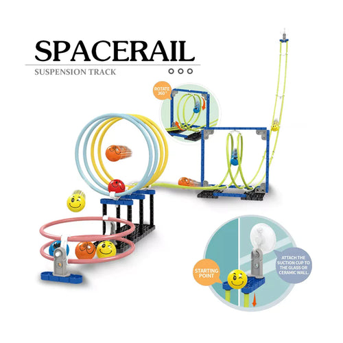 Space Rail Suspension Track Building Blocks Rotation Orbit For Kids