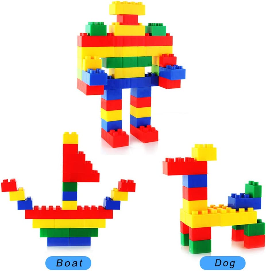 Stackable Toys Building Blocks Bucket For Toddlers