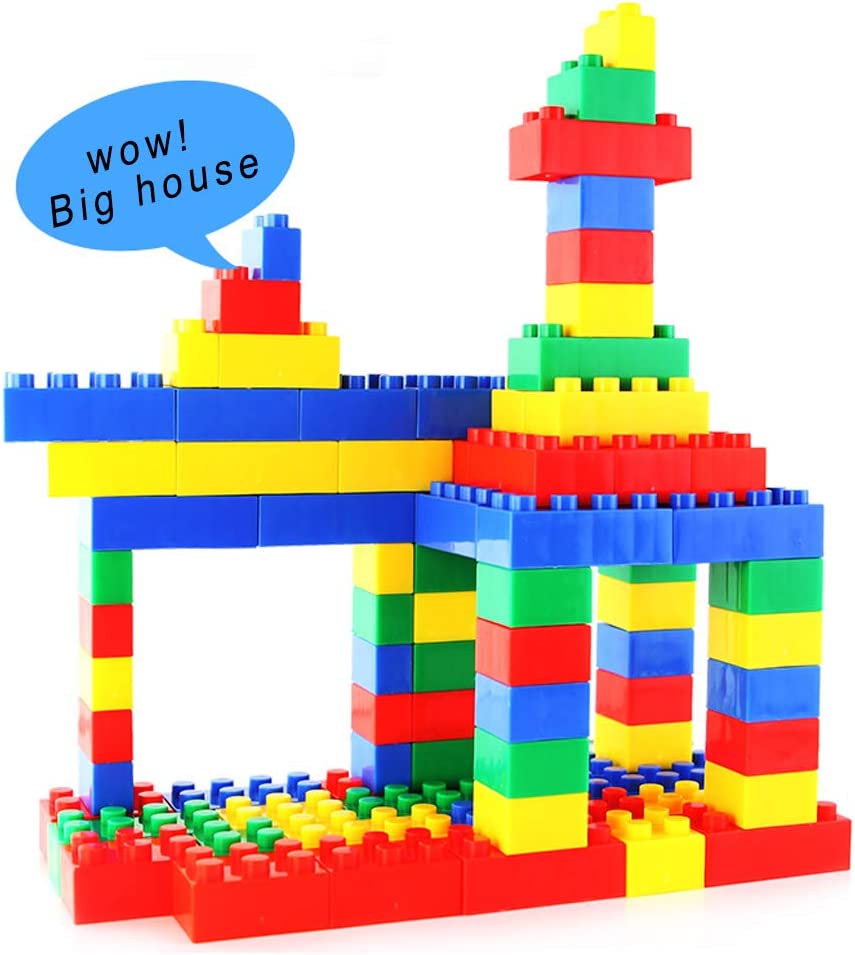 Stackable Toys Building Blocks Bucket For Toddlers