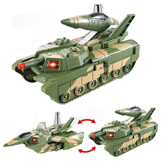 Musical Military Army Aircraft & Tanker Toy For Kids Entertaining