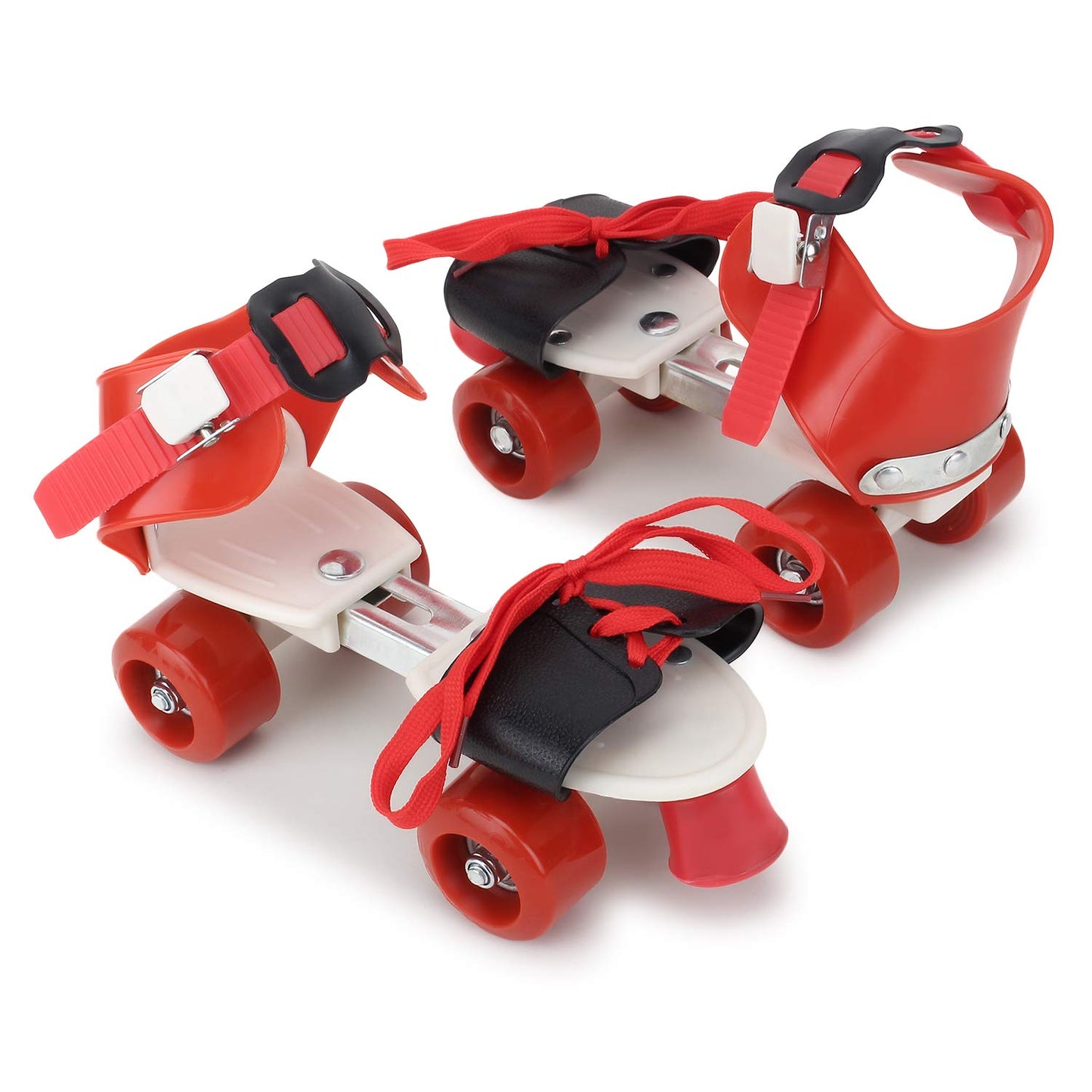 4 Wheel Skating Shoes Basics Adjustable Roller Skates for Kids