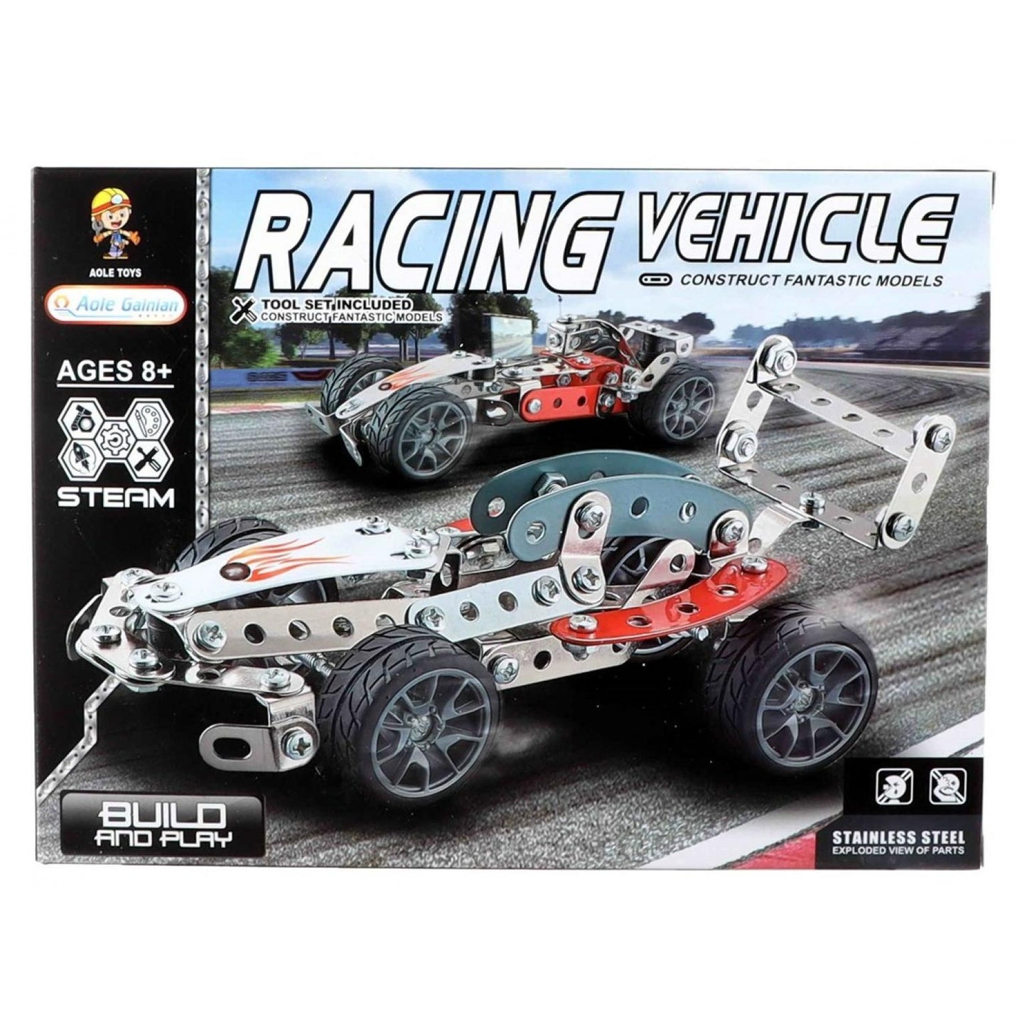 Racing Vehicle Construction Toy Building Blocks For Kids