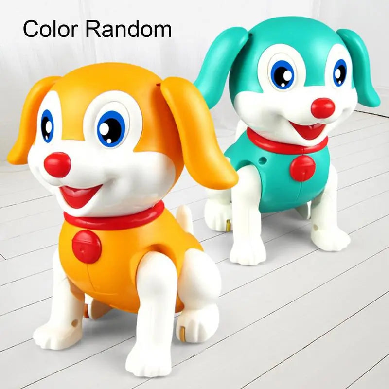 Crawling Musical Dancing Cute Cartoon Dog Toy for Kids with LED Lights