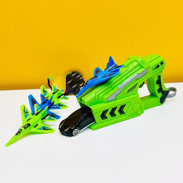 Kids Toy Gun Launcher for Car Airplane Power Shoot Game